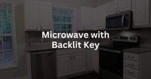 Microwave with backlit key